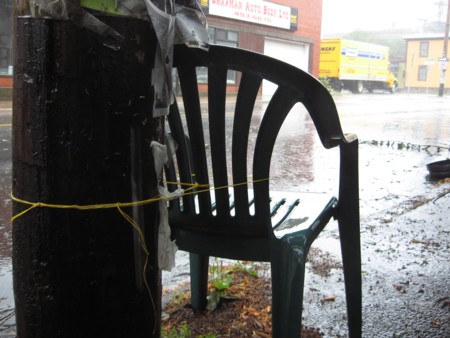 Lashed down for the big storm.