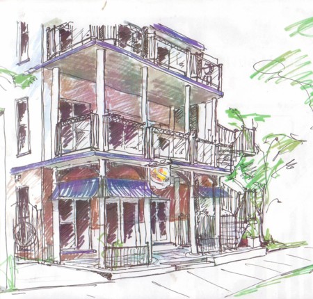 The creperie moves into Nile House's 840-square-foot commercial space. (Contributed)